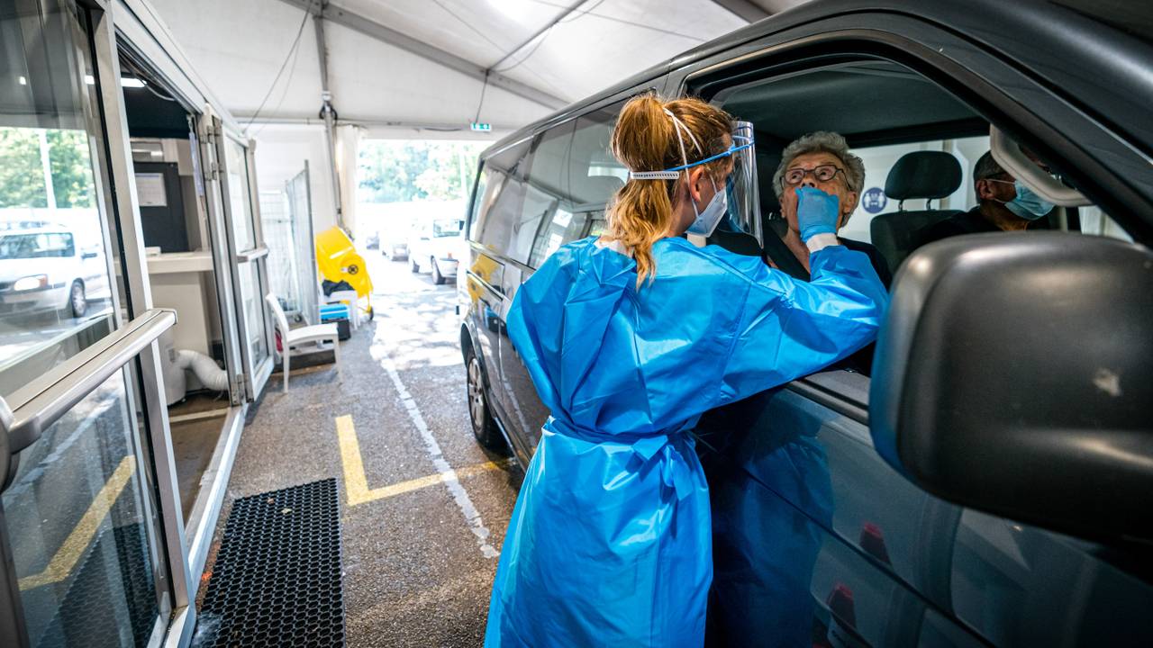 De teststraat in Eindhoven (Foto: ANP).
