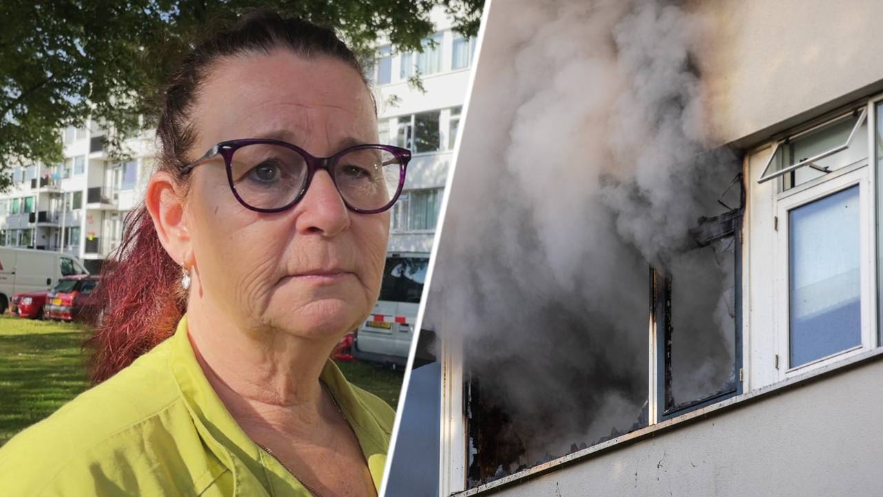 De paniek was groot toen Cora de brand ontdekte (foto: Christian Traets/SQ Vision).