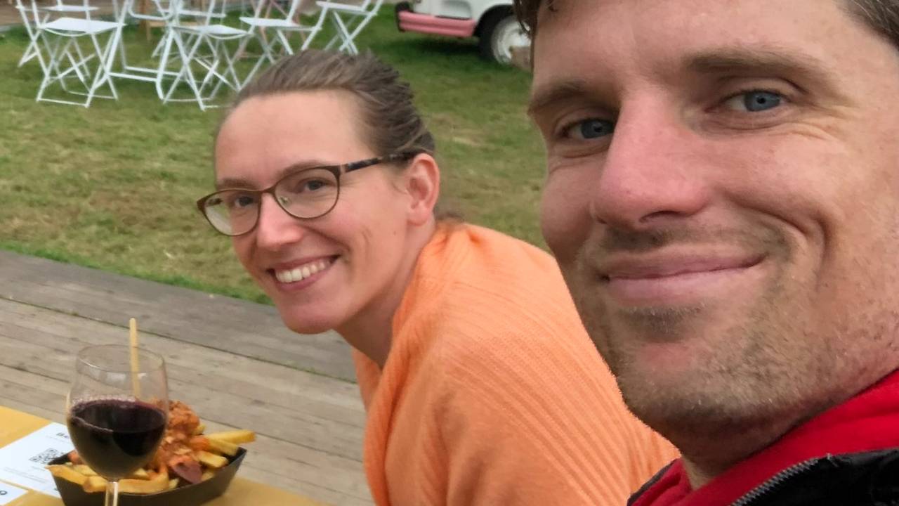 Rosalie met haar vriend tijdens Theaterfestival Boulevard (privéfoto).