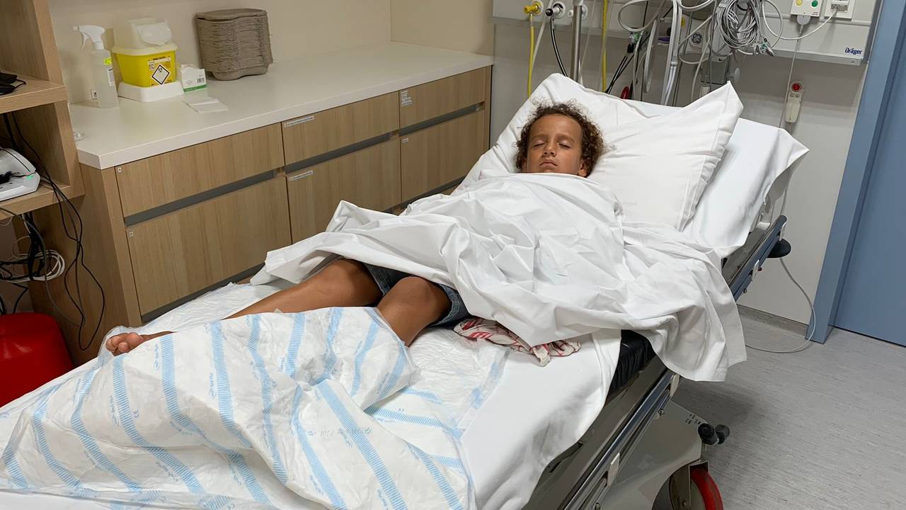 Faro in het ziekenhuis.