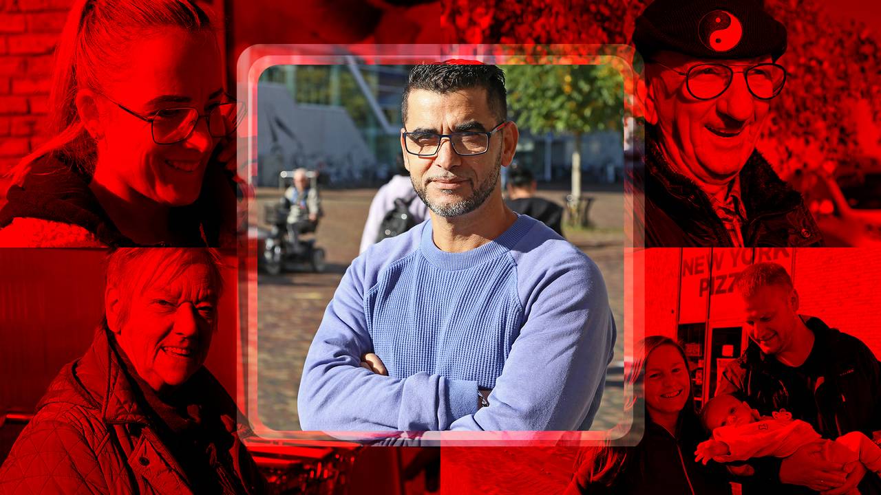 Hassan: 'We eten veel biologisch, dat is duurder maar we komen minder bij de apotheek.' (foto: Karin Kamp).