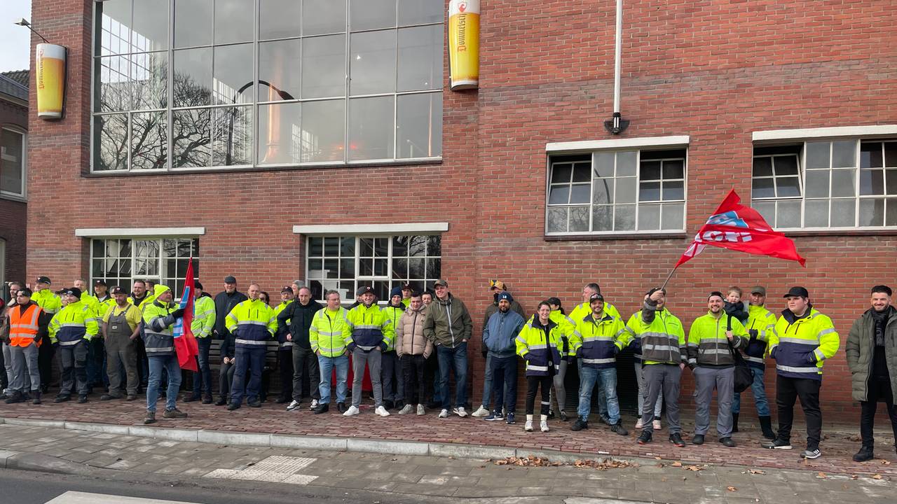 Actie bij bierbrouwer Dommelsch (foto: Rene van Hoof)
