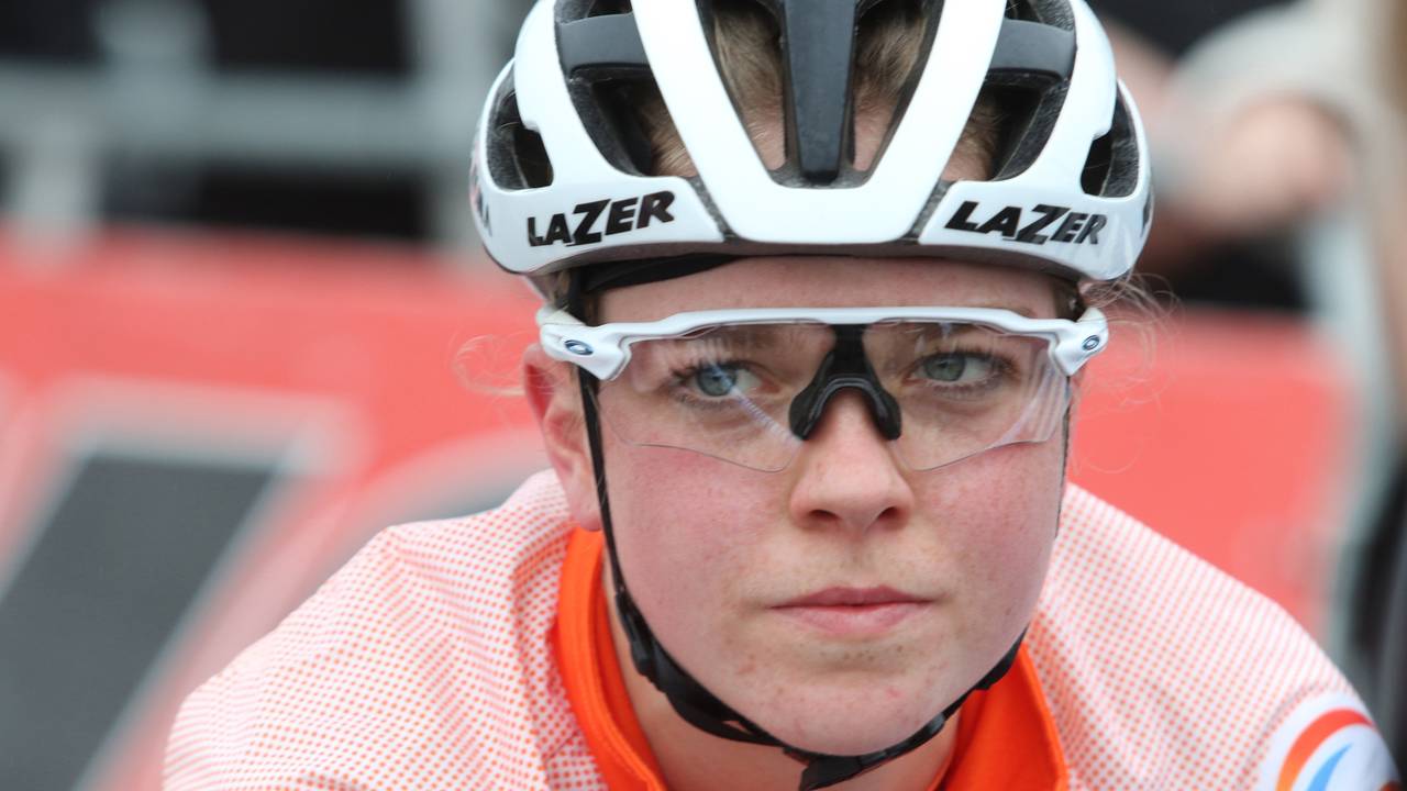 Fem van Empel tijdens het WK veldrijden in Hoogerheide, begin deze maand (foto: OrangePicture).