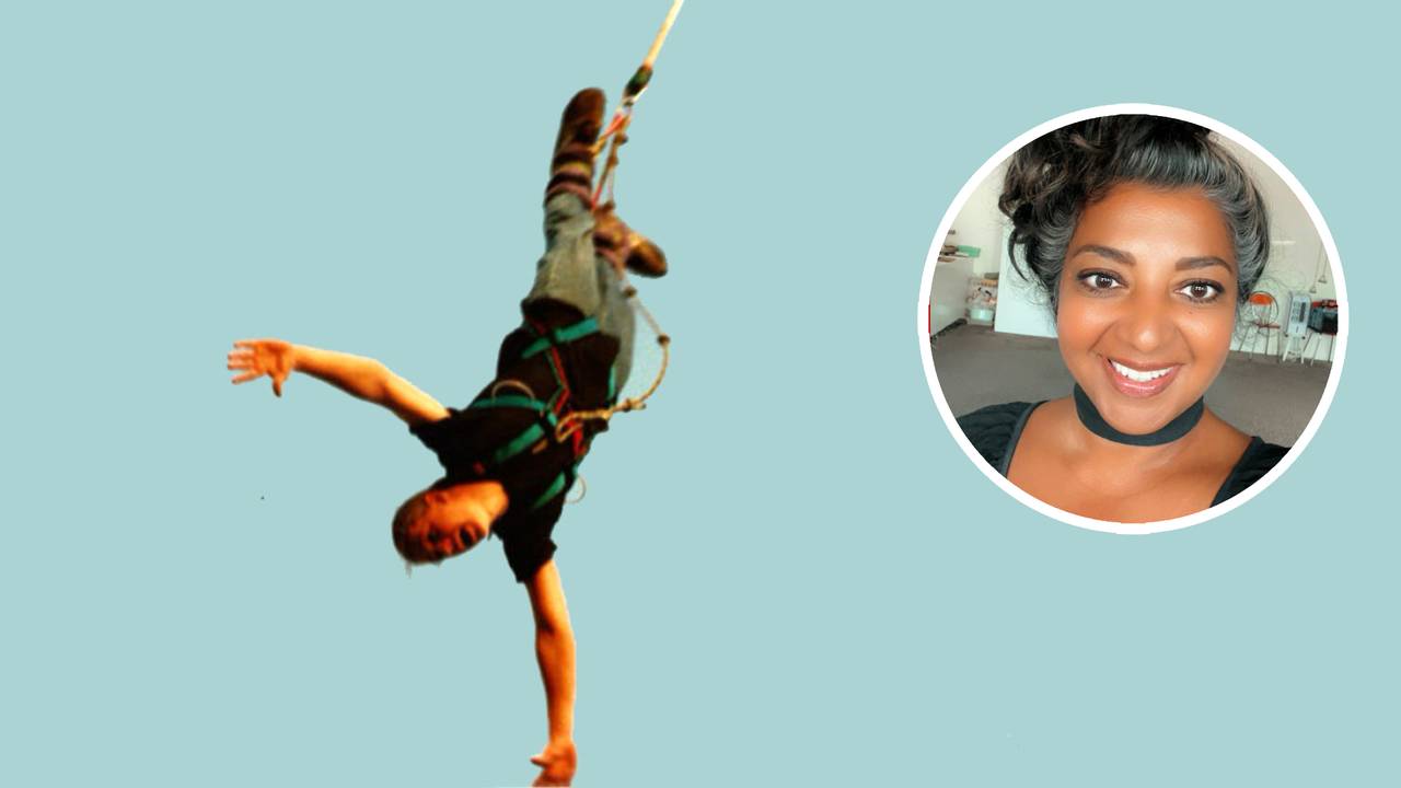 Mike in actie. Rechts Jennifer in 2023.