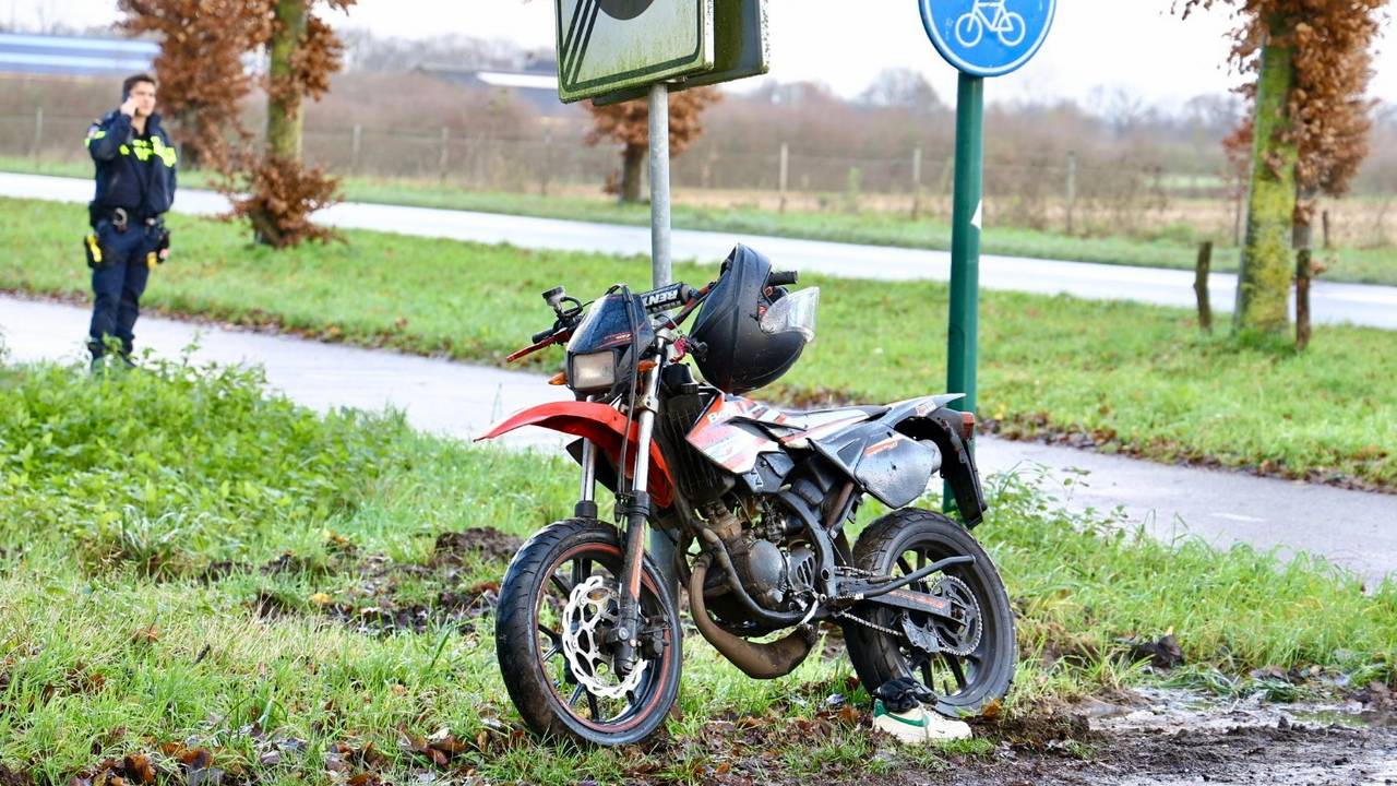 De brommer bleef achter (foto: SK-Media).