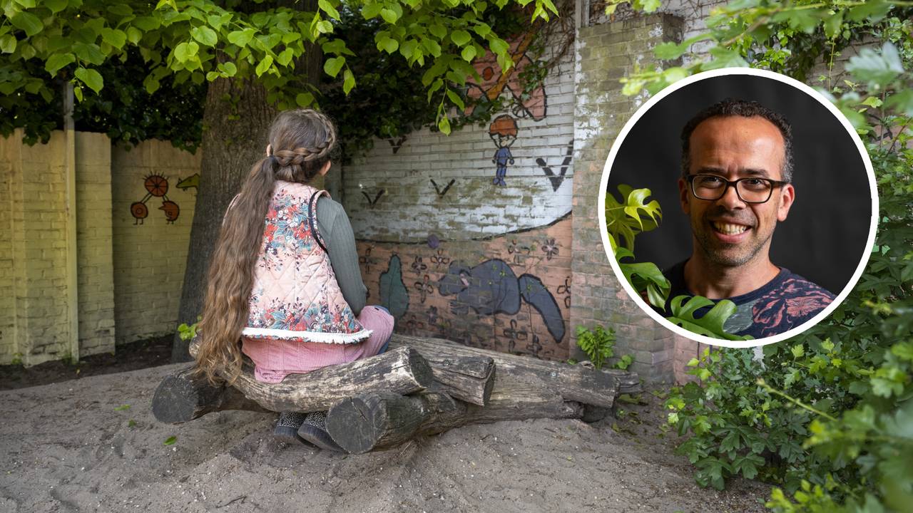 Volgens Jael Nouhet heeft een groene speelplaats veel voordelen (afbeelding: ANP / Patricia Rehe / Jahel Nouhet)