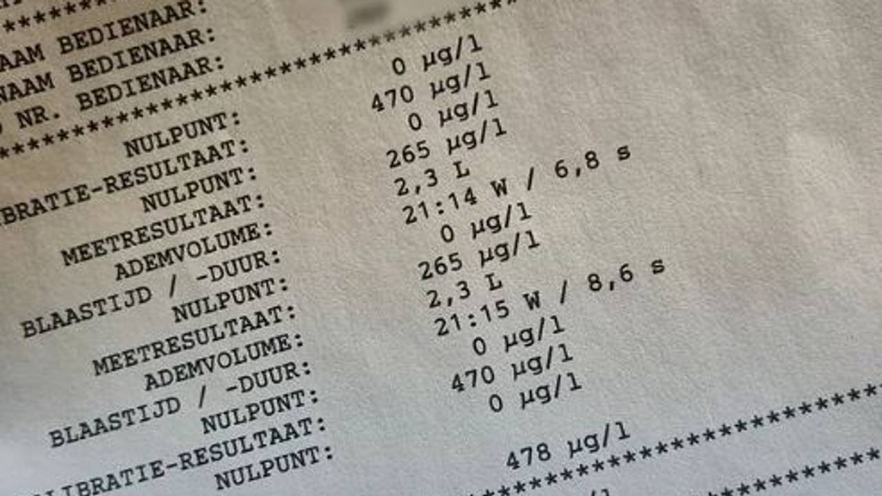 De automobilist heeft geen rijbewijs en bleek ook nog onder invloed (foto: Instagram politie Meierijstad).