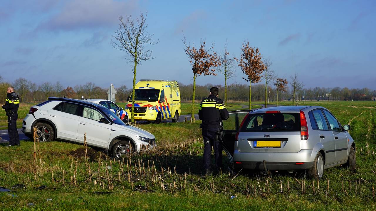 De plek waar de auto's tot stilstand kwamen (Foto: SQ Vision/Jeroen Struve).