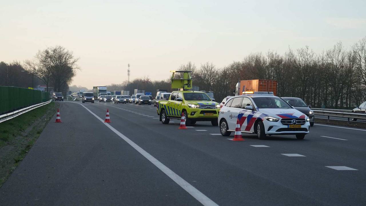 De A2 vanochtend (Foto: SQ Vision).