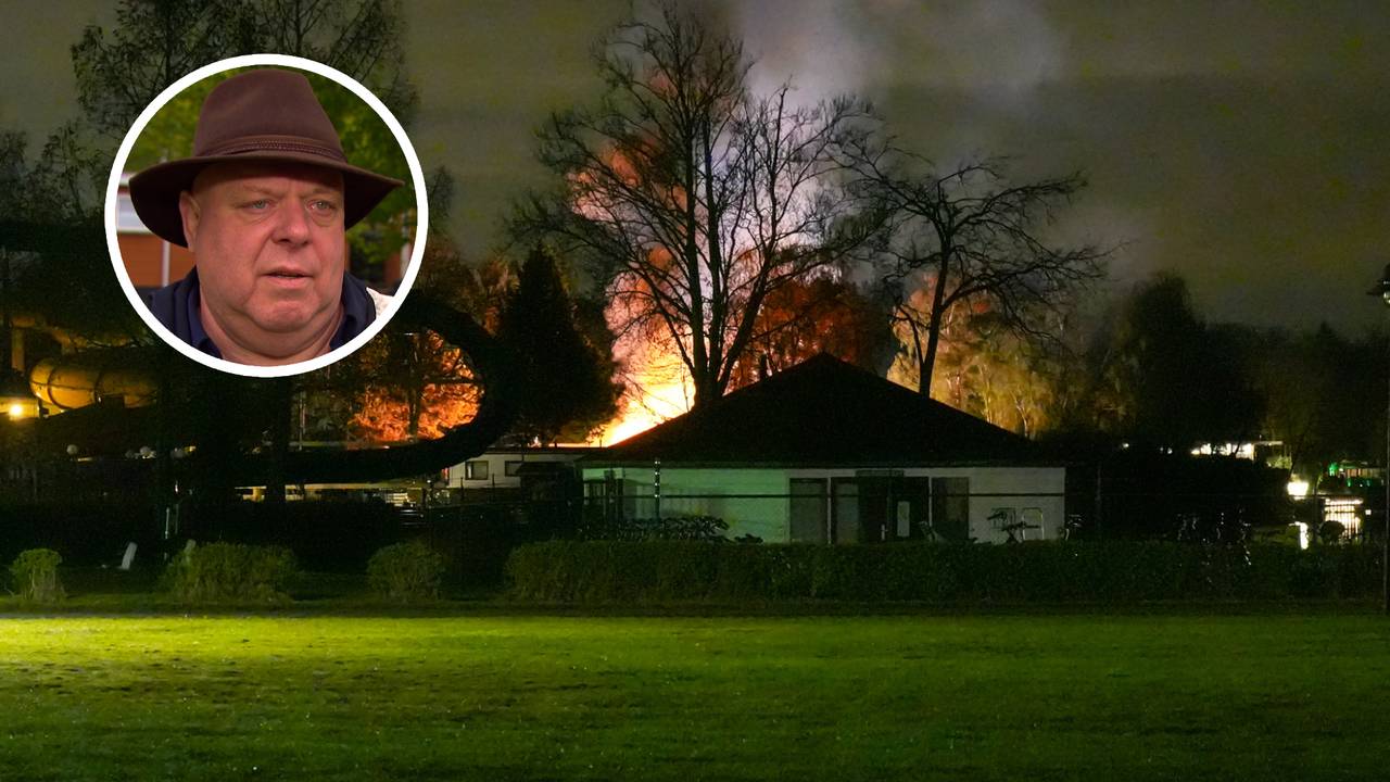 Peter Gillis remercie les pompiers après un incendie dans le parc Prinsenmeer
