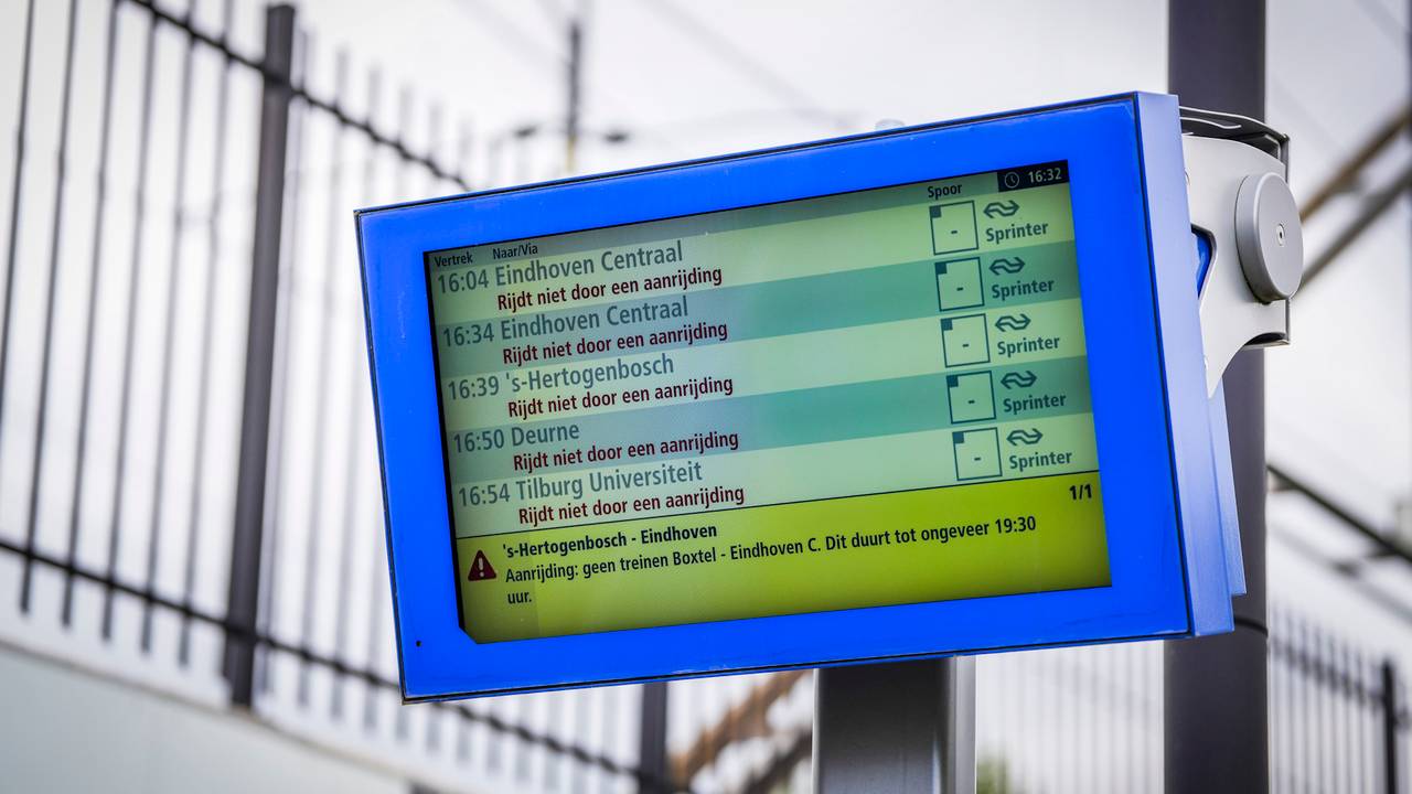 De vertraging door de aanrijding (foto: SQ Vision).