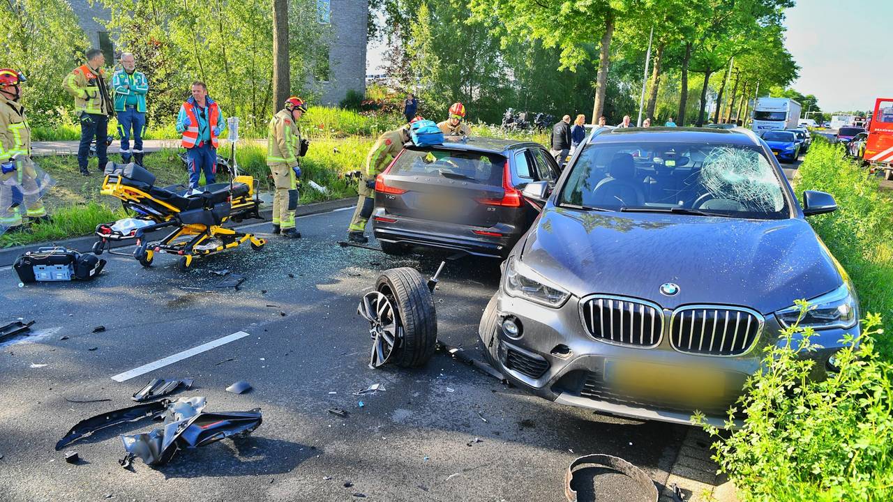 Ravage door ongeluk met spookrijder, bestuurder werd onwel.