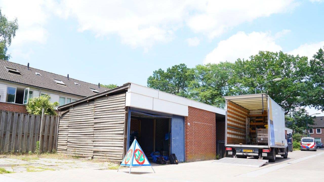 Het pand waar de hennepkwekerij werd ontdekt (foto: Bart Meesters/SQ Vision).