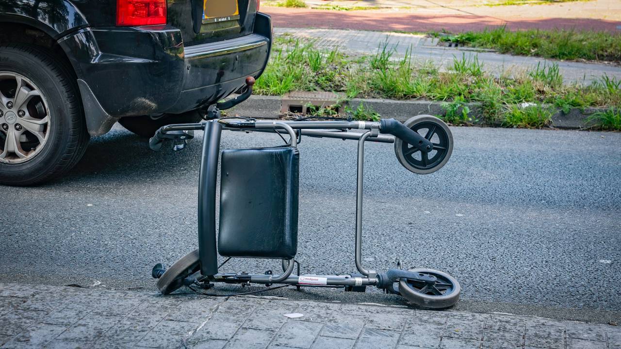 De rollator van de vrouw (foto: SQ Vision).