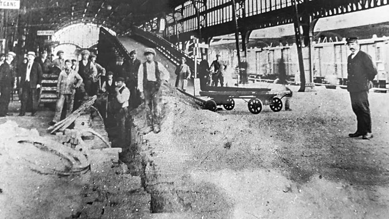 Station 's-Hertogenbosch, het eerste project van Heijmans in 1923 (Archieffoto Heijmans)