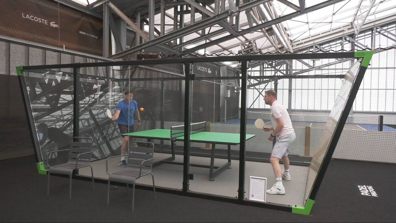 De padel pingpongbaan in Etten-Leur (Foto: ZuidWest TV)