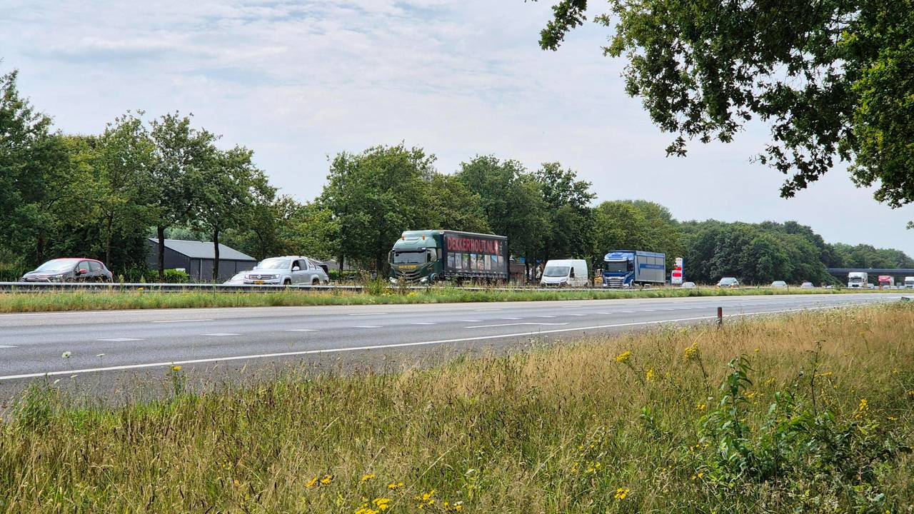 De A58 richting Breda is weer vrij (foto: Collin Beijk).