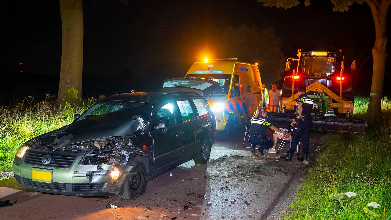 De hulpdiensten kwamen naar de plek van het ongeval (foto: SQ Vision).