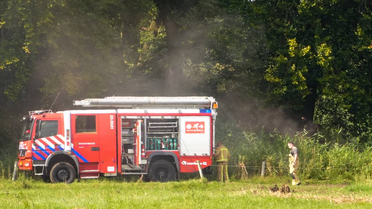 De brandweer is ter plaatse (foto: SQ Vision).