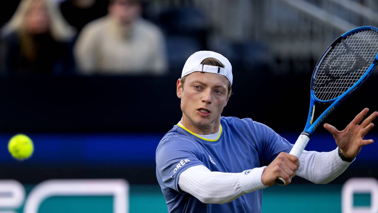 Van Rijthoven op de Libéma Open in 2024 (foto: ANP).