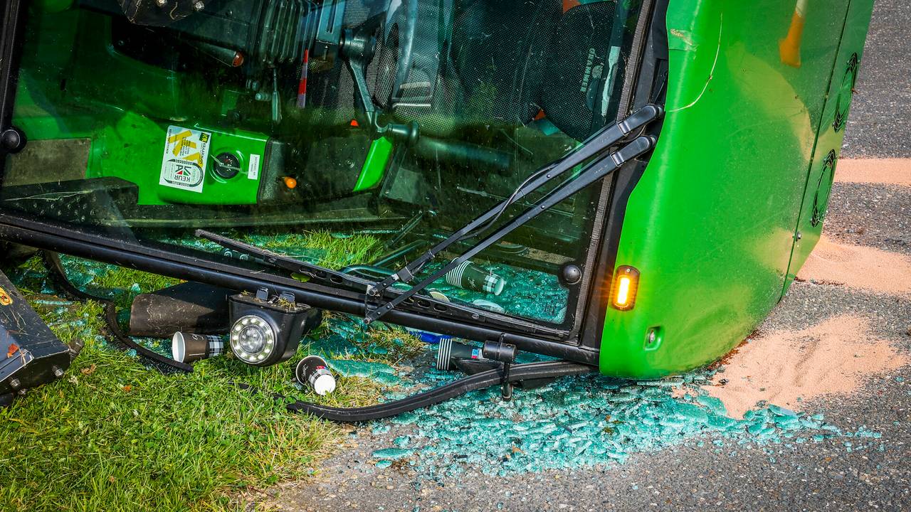De ruiten van de maaier sneuvelden (foto: SQ Vision).