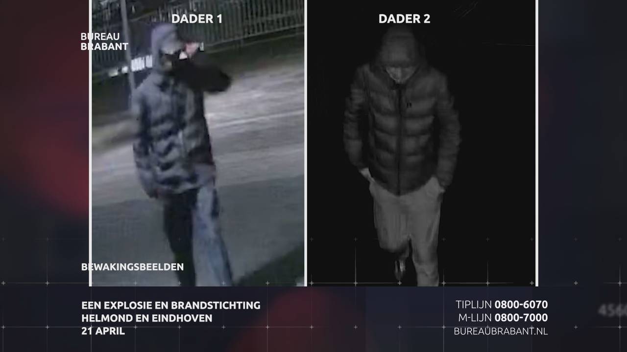De twee mannen die zwaar vuurwerk bij een slaapkamerraam lieten ontploffen (foto: Bureau Brabant)