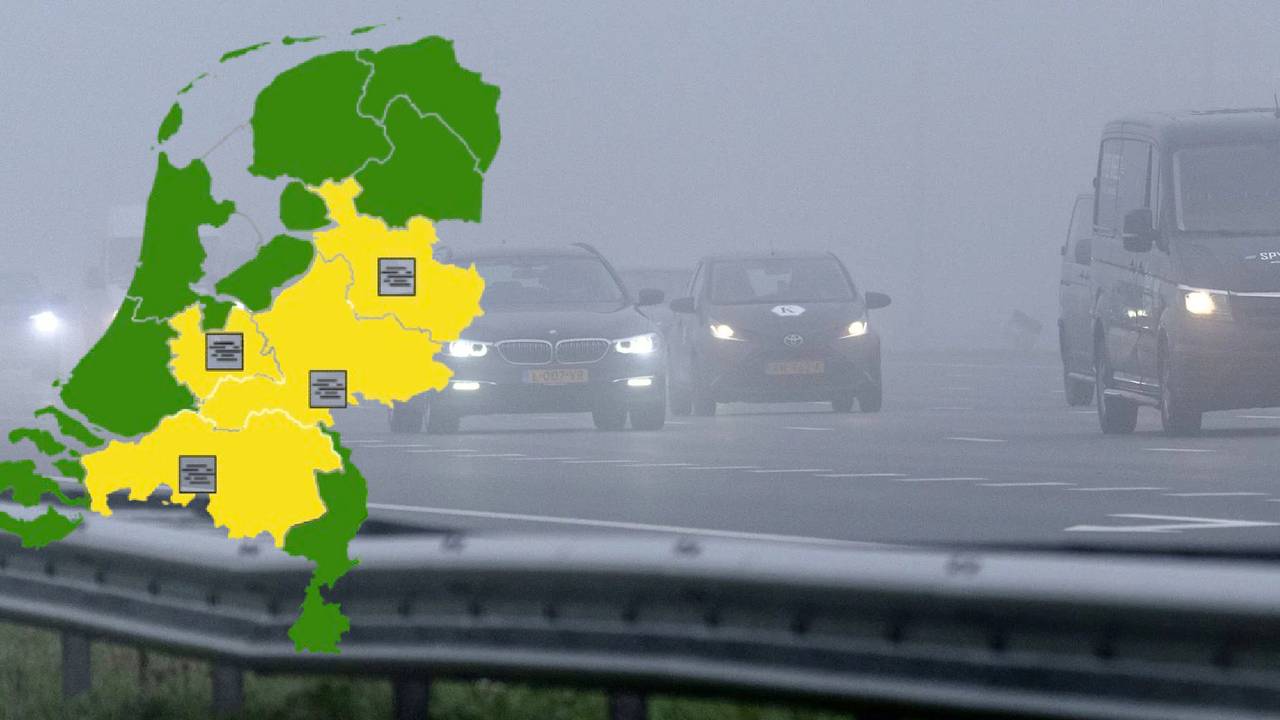 Het KNMI waarschuwde naast Brabant ook voor mist op andere plekken in het land.