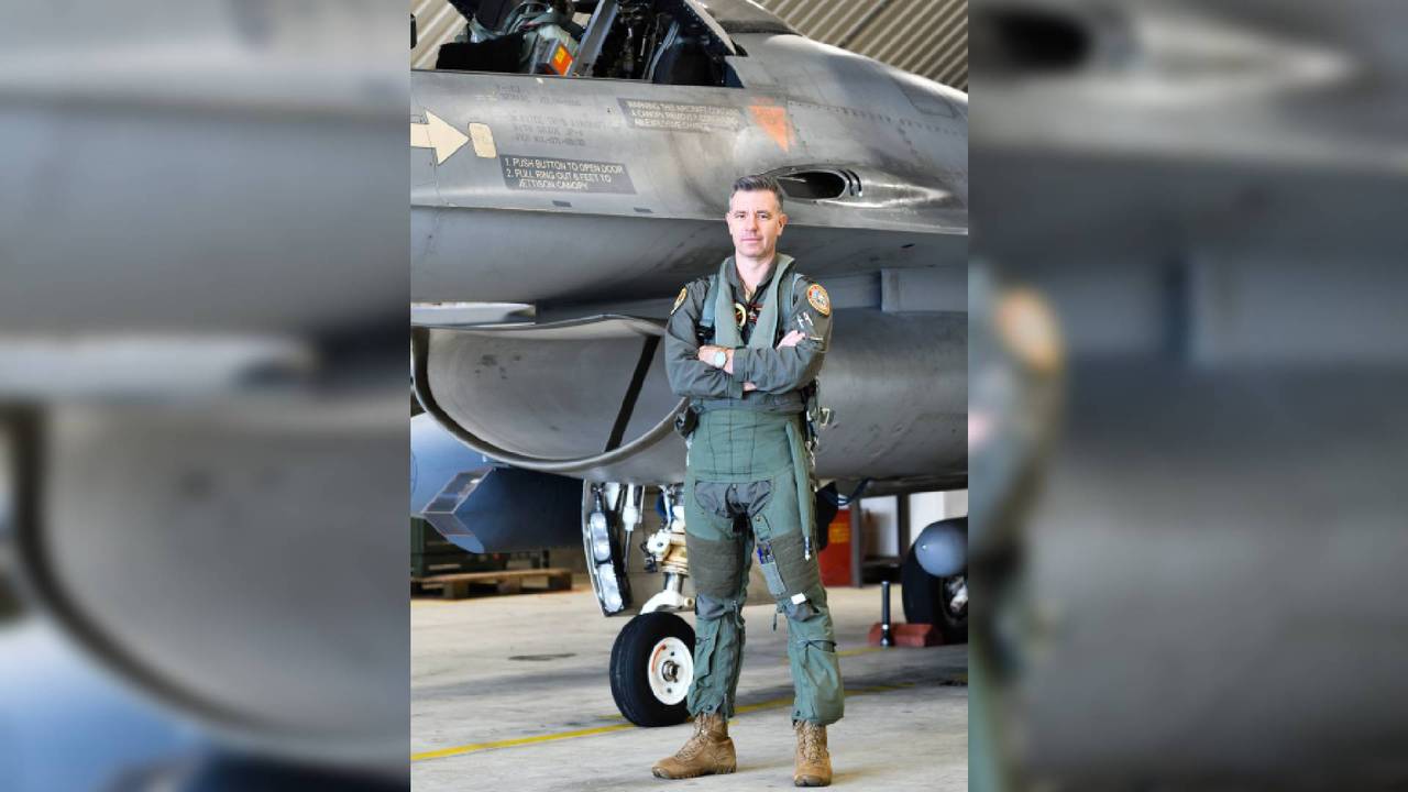 Patrick Vreeburg is commandant van het 312 Squadron (foto: defensie)