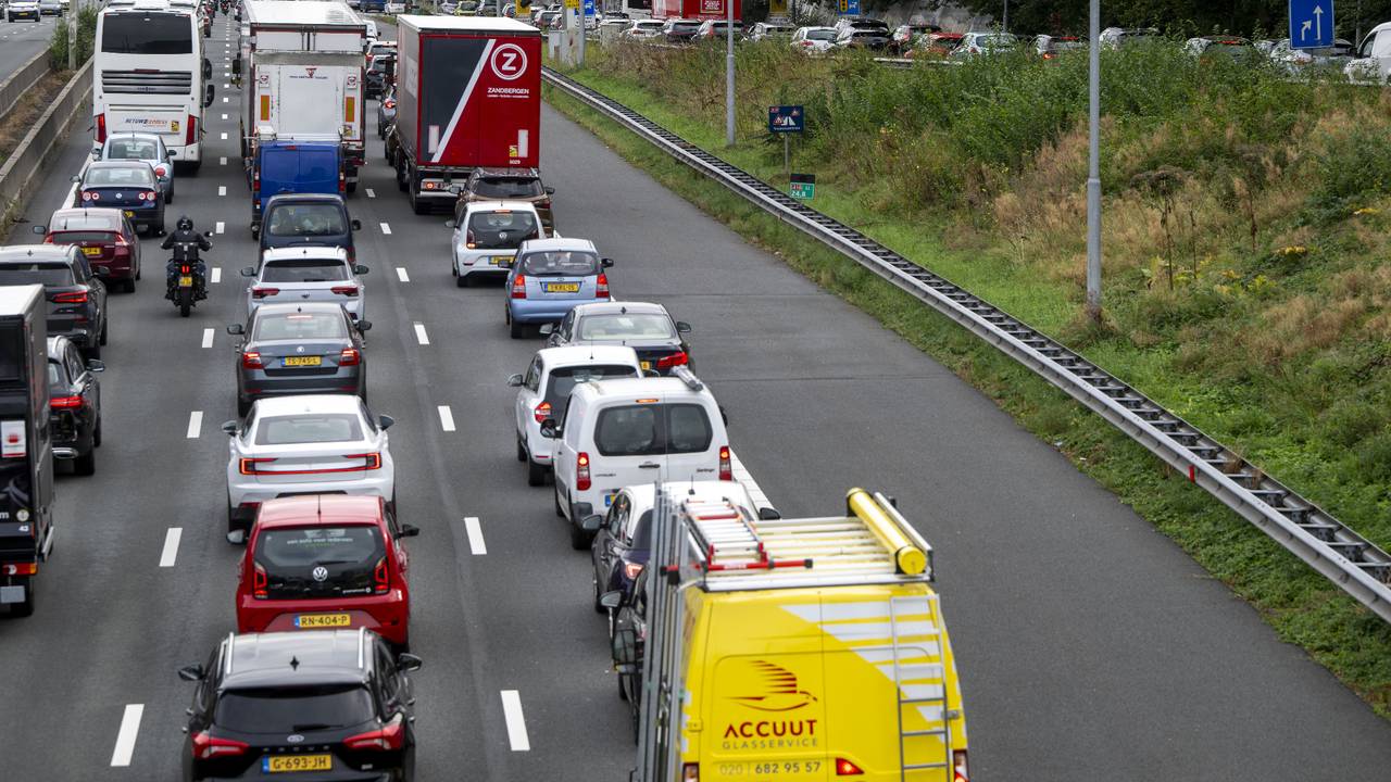 A58 geruime tijd dicht door ongeluk.