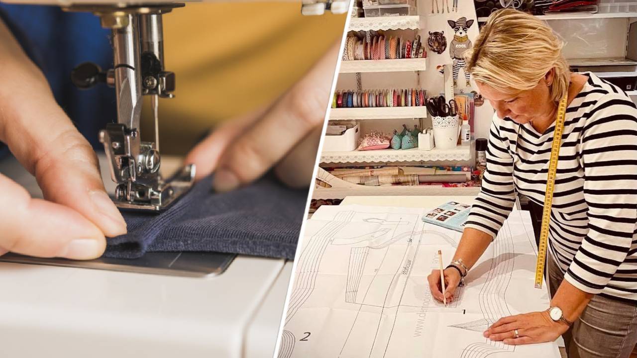 Anouk ziet steeds meer mensen langskomen bij haar naaicursus (foto: ANP / Eigen foto)