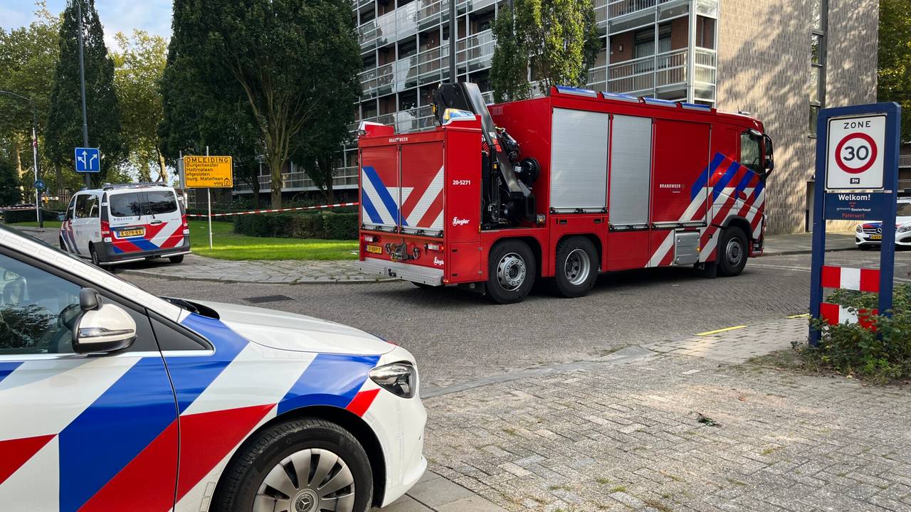 De vermiste vrouw is gevonden bij een flat (foto: Jeroen Stuve/SQ Vision).