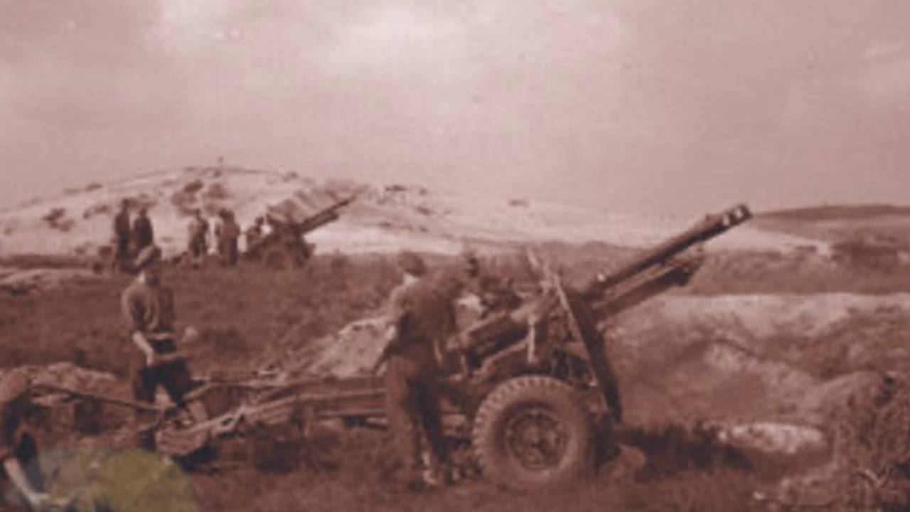 Brits kanon onder Valkenswaard (foto: archief)