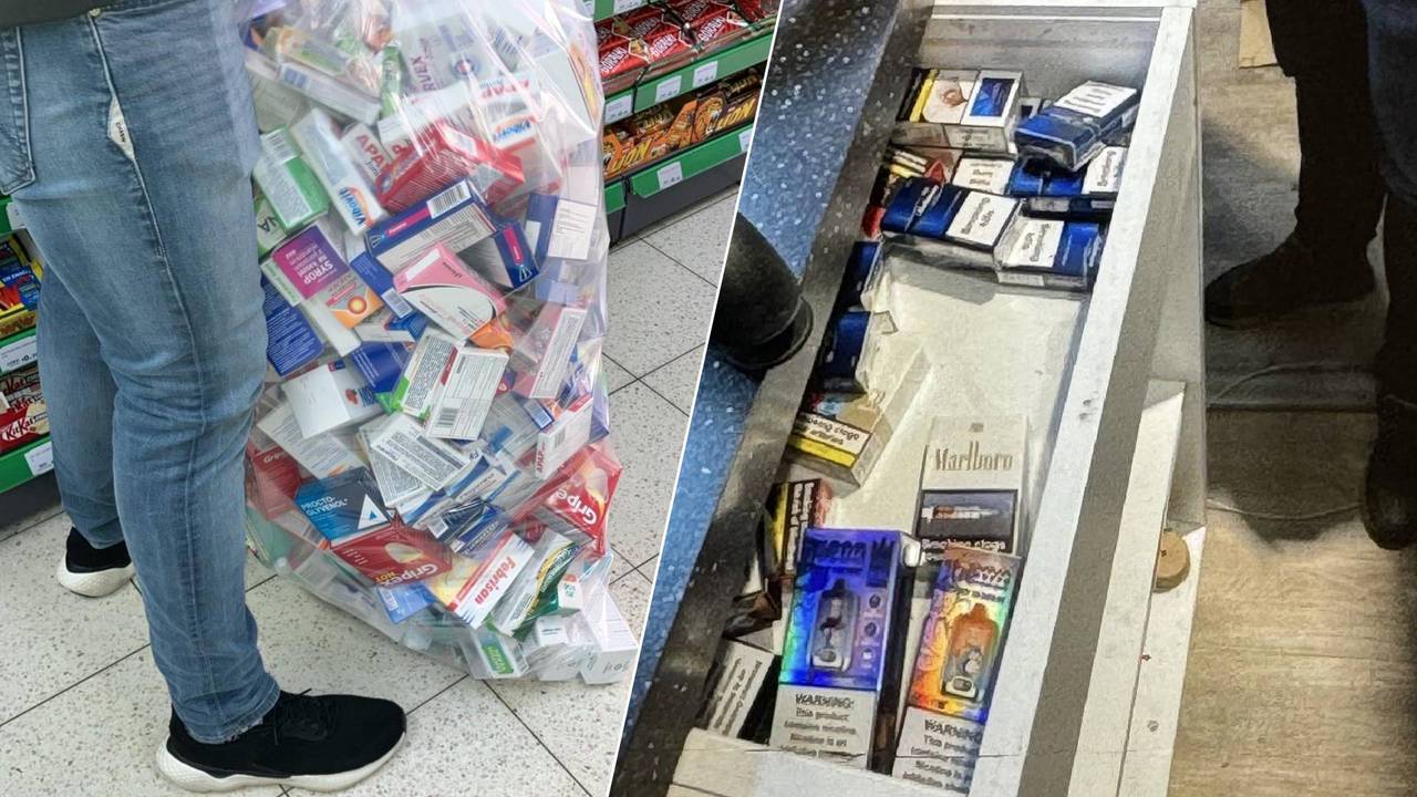 153 kilo medicijnen en verboden tabaksproducten zijn gevonden (foto: Bestuurlijk Interventieteam Hart van Brabant).