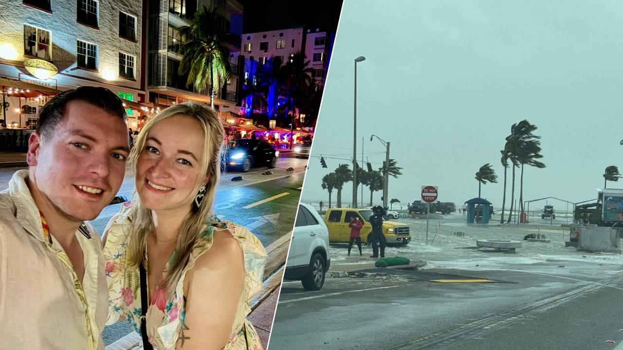 De vakantie van Thom en Jessie liep even anders door de orkaan.