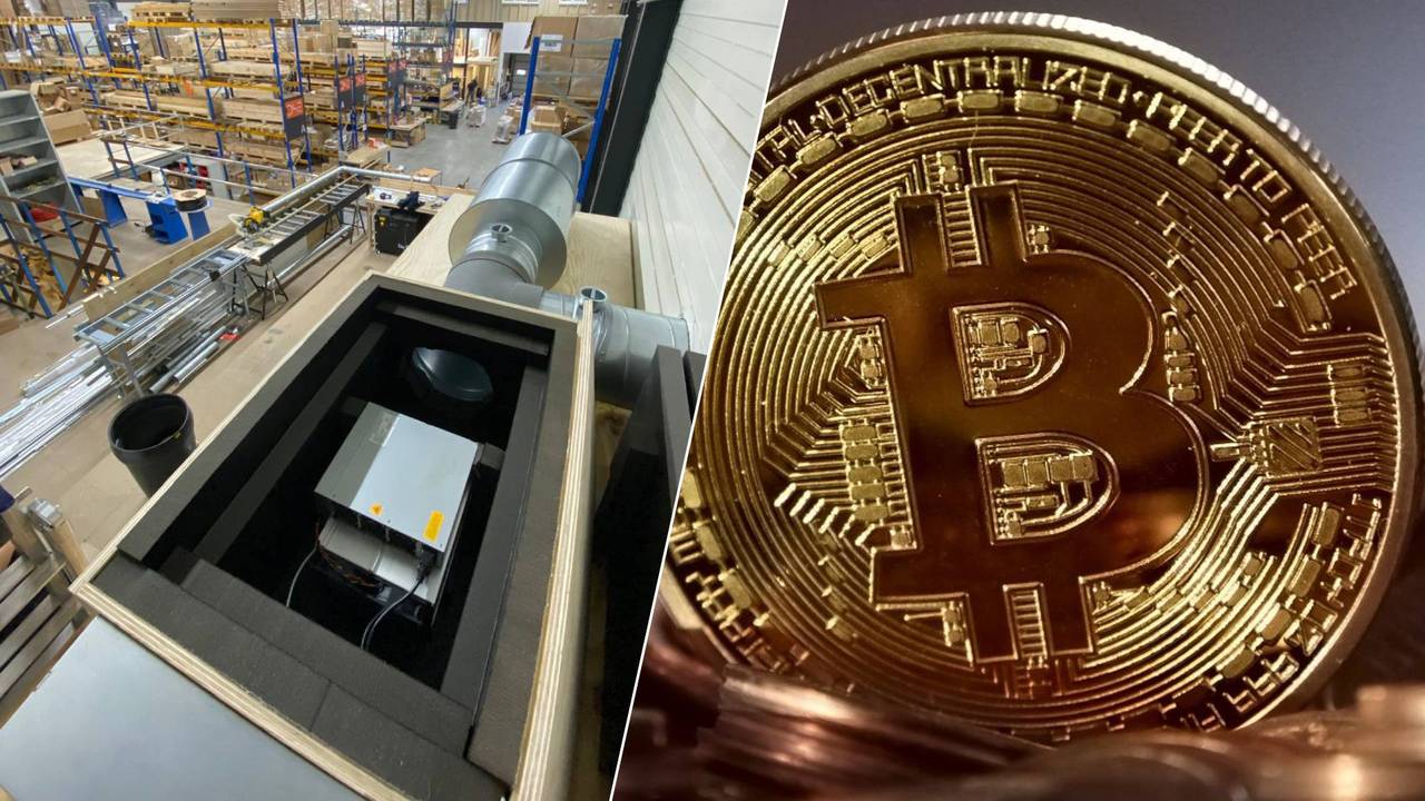 In dit magazijn staat een Bitcoin-computer (foto's: Bitcoin Brabant en Pxhere).