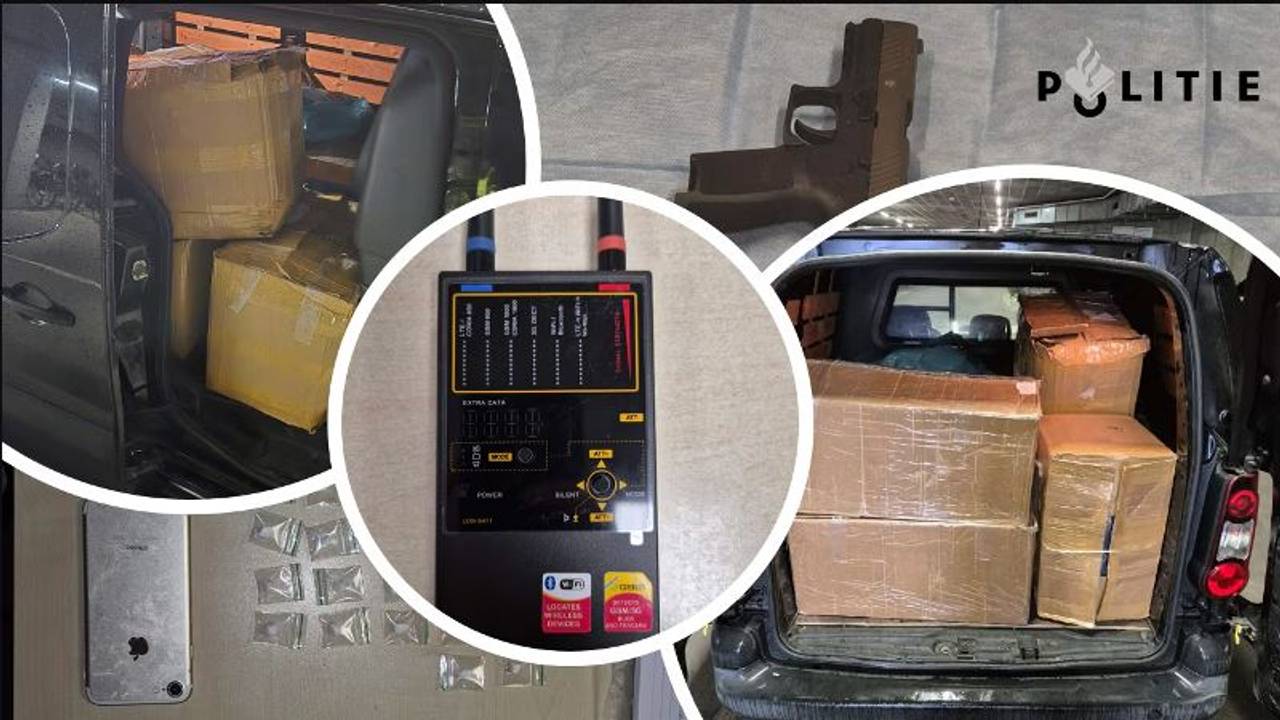 Een deel van de door politie aangetroffen materiaal en middelen. (Foto: politie)