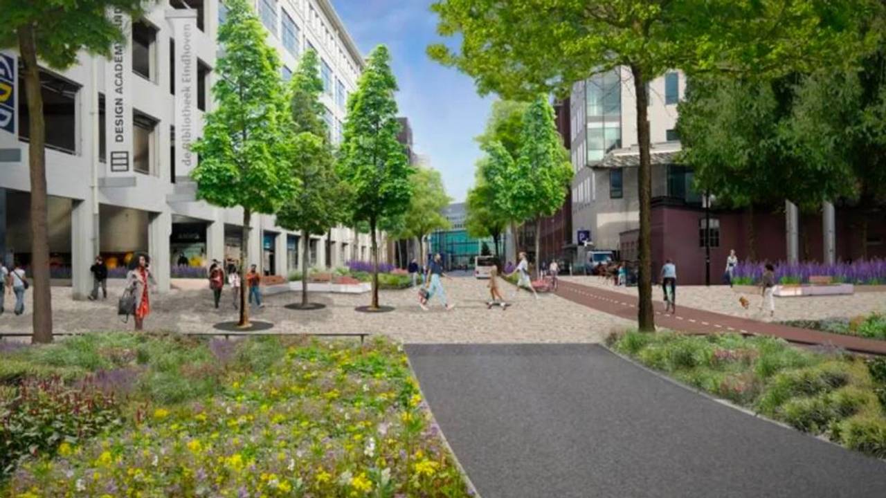 De gemeente Eindhoven wil een autoluwe binnenstad (foto: Gemeente Eindhoven).