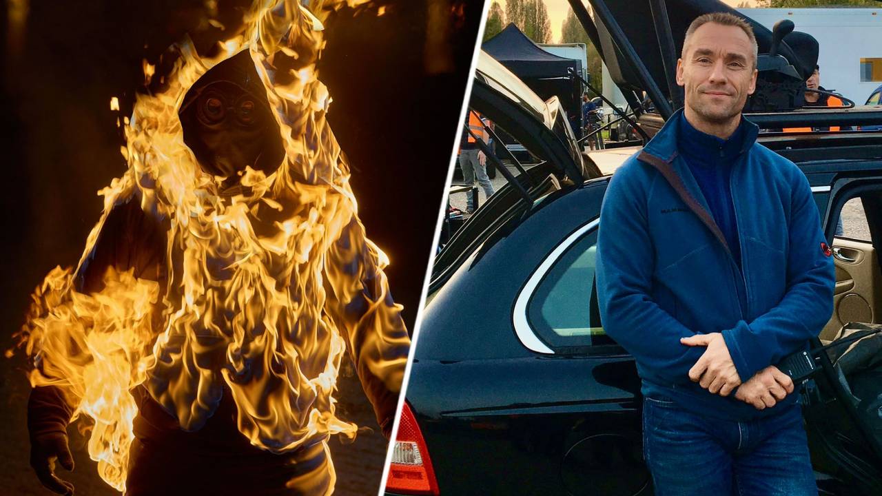 Stuntman Marco Maas uit Roosendaal.