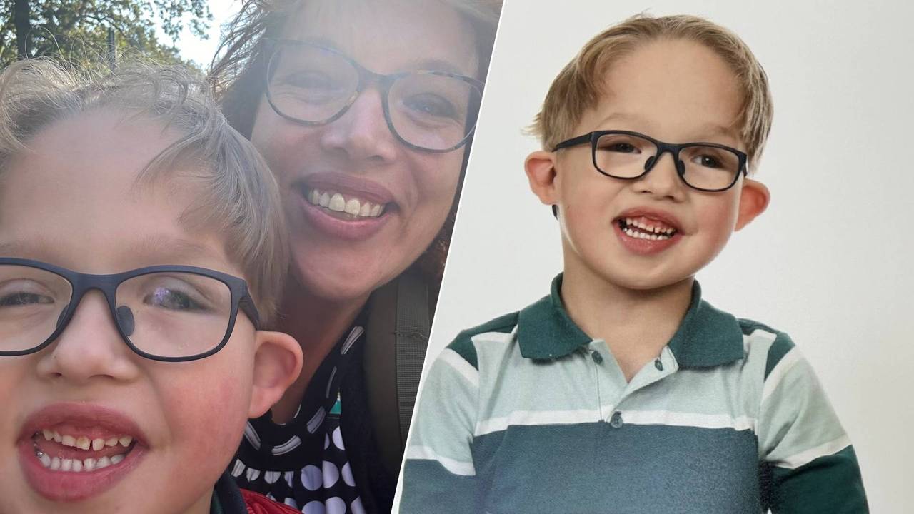 Siebe met zijn moeder Mariëlle.