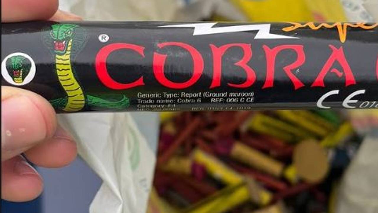 Dit vuurwerk is in beslag genomen (foto: Handhaving Helmond / Instagram)