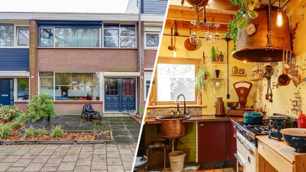 Een verrassend rijtjeshuis in Tilburg (foto: Kanters Garantiemakelaars).