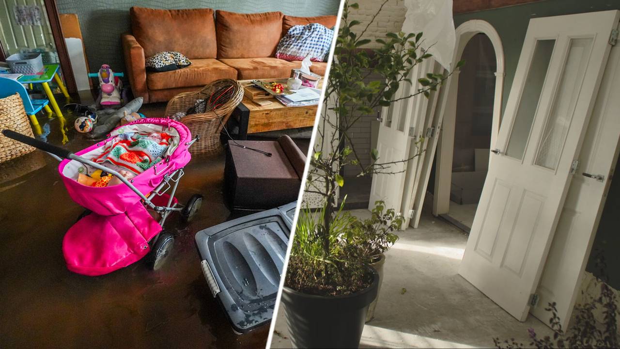 Links de situatie in juni, rechts de situatie nu (foto's: Omroep Brabant).