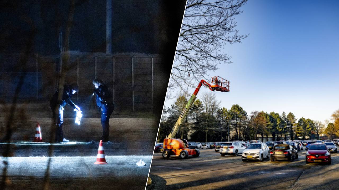 De man werd op een parkeerplaats in een busje meegenomen (foto's: ANP).