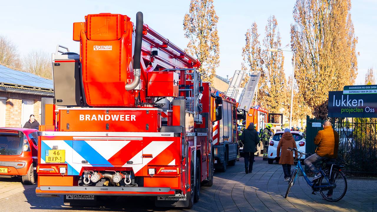 De brandweer kwam met drie wagens (foto: SQ Vision/Gabor Heeres).