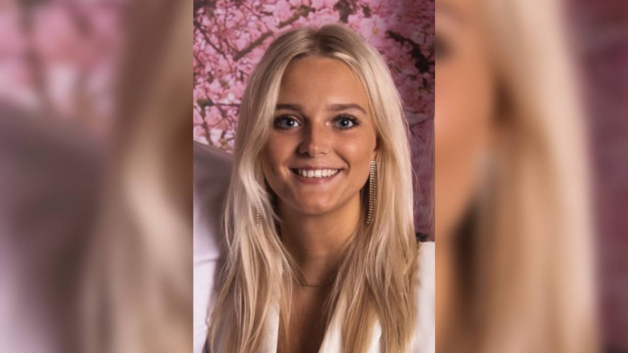 Fleur Arends (21) was op skivakantie met haar medestudenten (eigen foto).