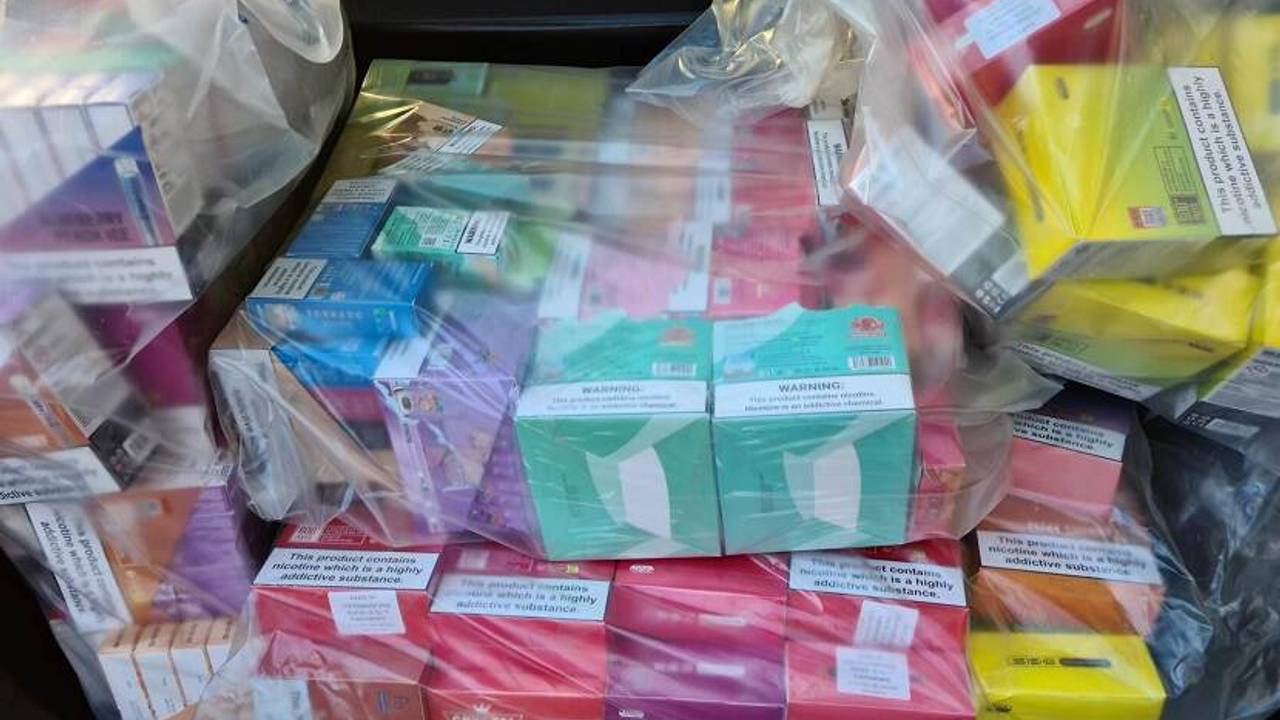 In beslag genomen vapes (archieffoto: NVWA).