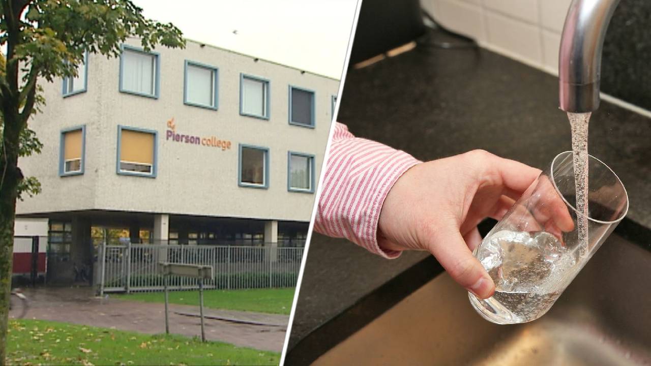 Geen water uit de kranen op het ds. Pierson College in Den Bosch (foto: archief).