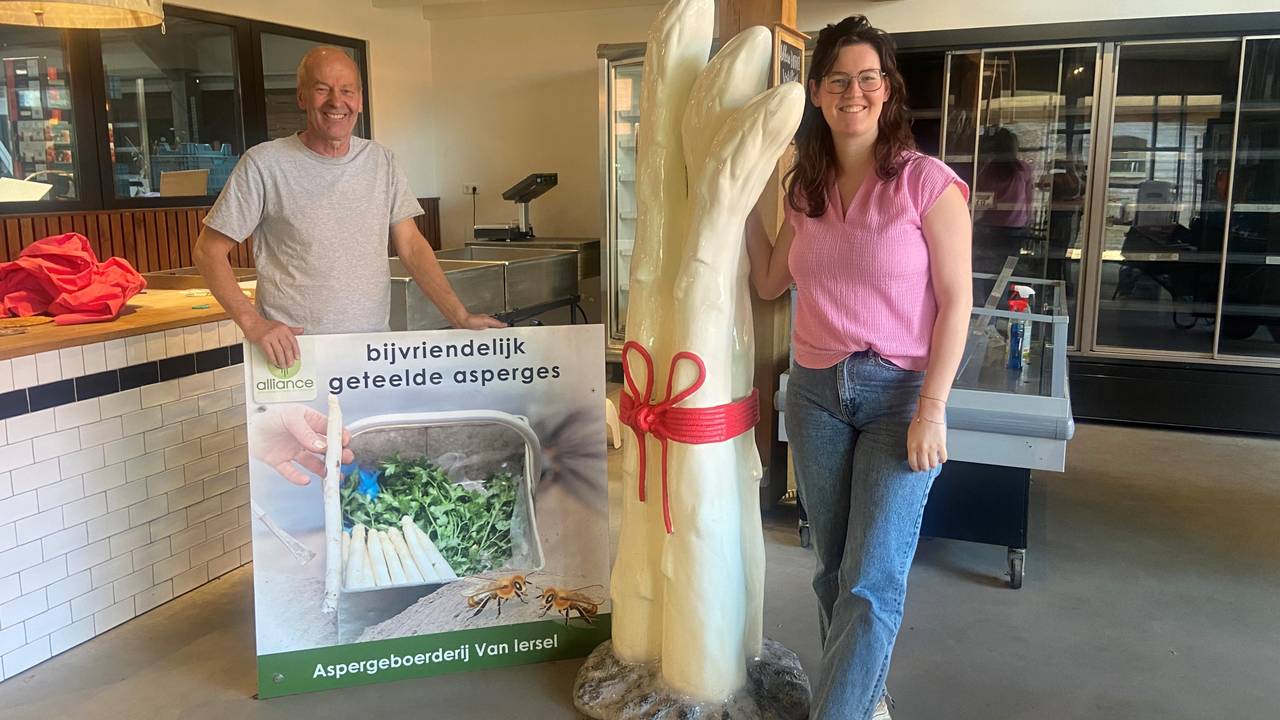 Het aspergeseizoen gaat bijna van start voor Piet en Fenna van Iersel (foto: Marleen Kuijsters).
