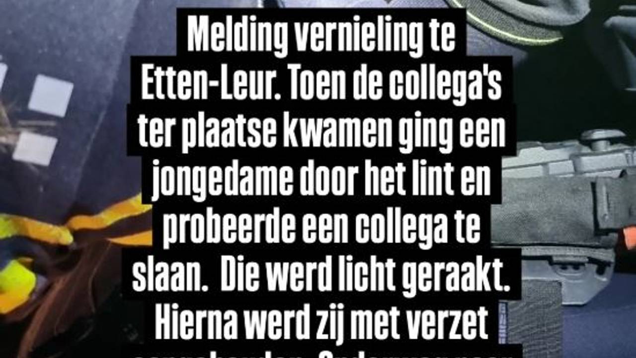 Foto: Instagram wijkagenten Breda-Zuidwest.