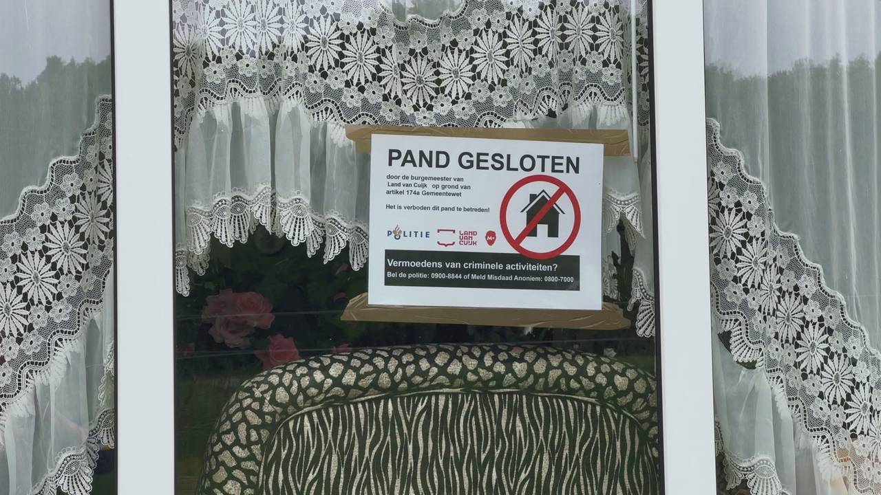 Het pand is gesloten door de gemeente (foto: Omroep Brabant).